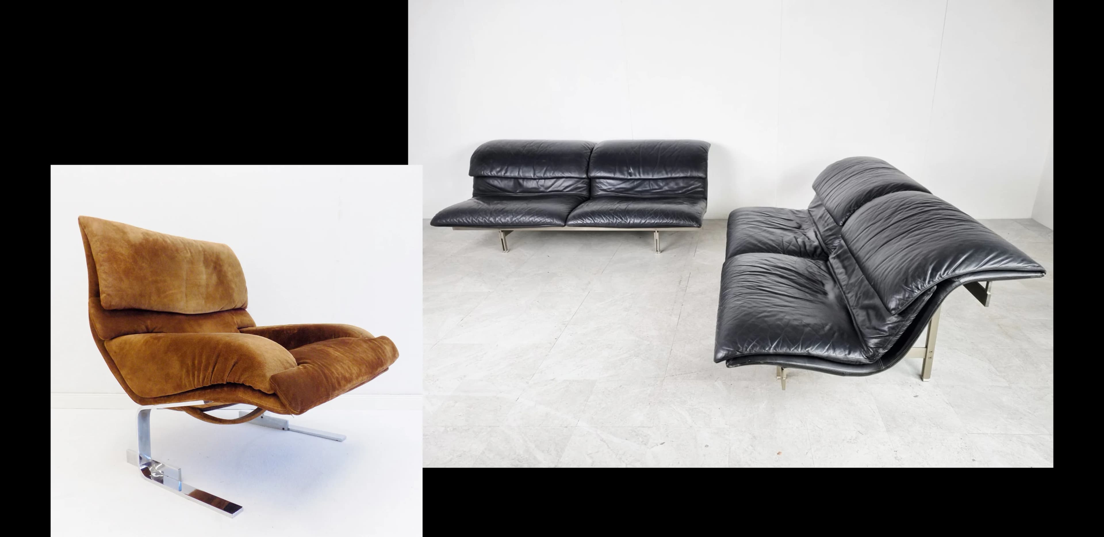 Кресло Onda и диваны Wave, Saporiti Italia