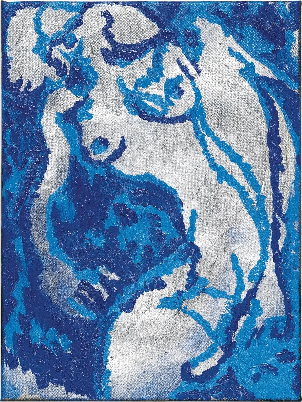 Крис Офили «Reclining Silver Nude with Blue», 2006